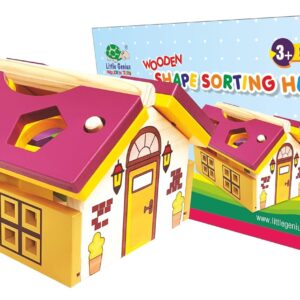 Wooden Shape Sorting Hut, 3 Years & Above, Preschool Toys (1 Pieces)